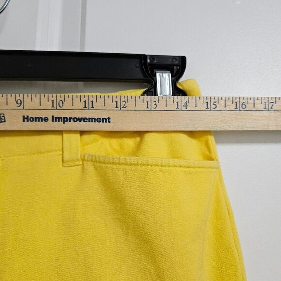 Lauren Ralph Lauren Pants Women's 6 (28x29.5) Canary Yellow Stretch Preppy EUC - Picture 4 of 8